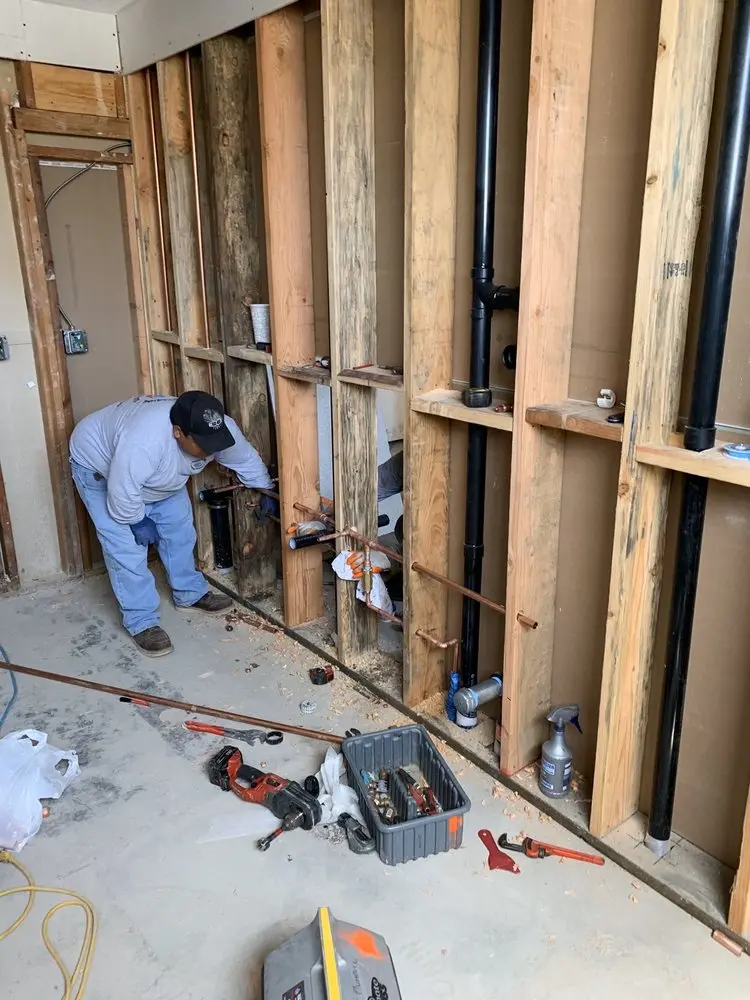 Commercial rough-in plumbing for Gas Line Repair in Outcalt